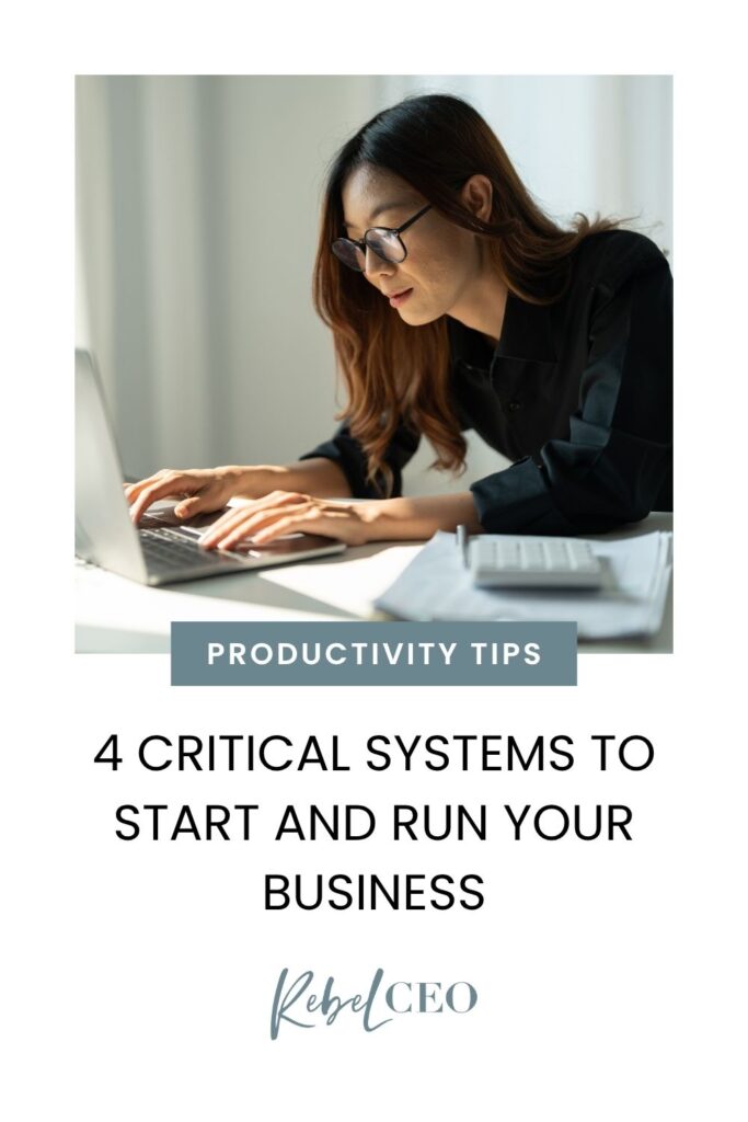 Visual from page: 4 Critical Systems to Start and Run Your Business