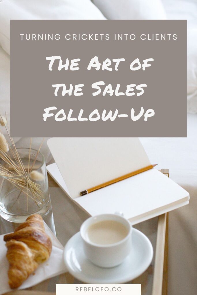 Visual from page: The Art of the Sales Follow-Up: Turning Crickets into Clients