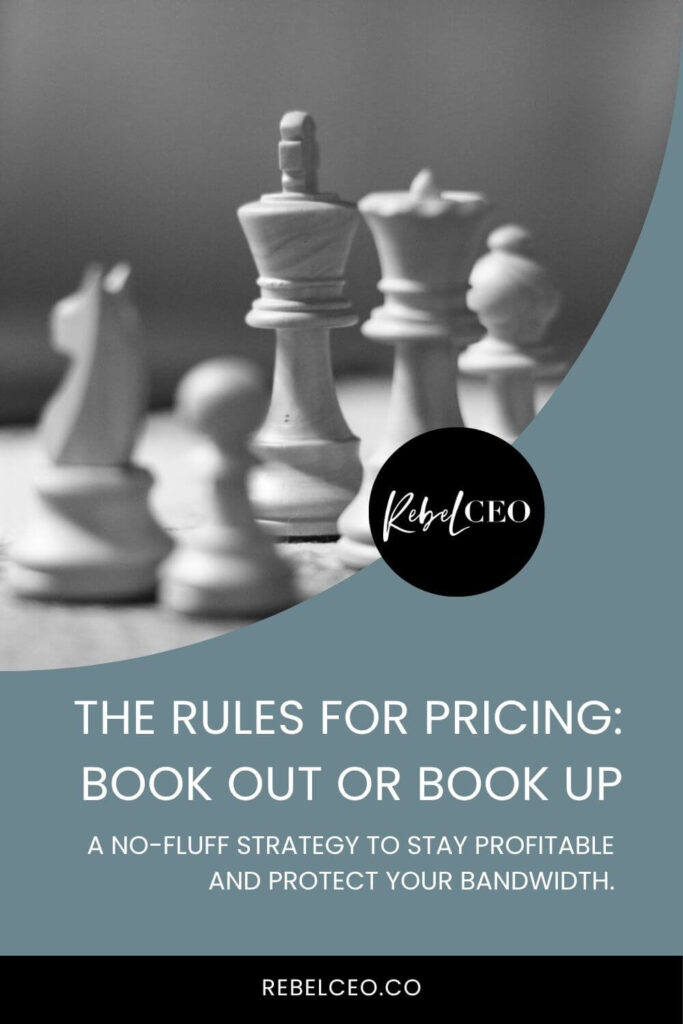 Visual from page: The Rules for Pricing: Book Out or Book Up