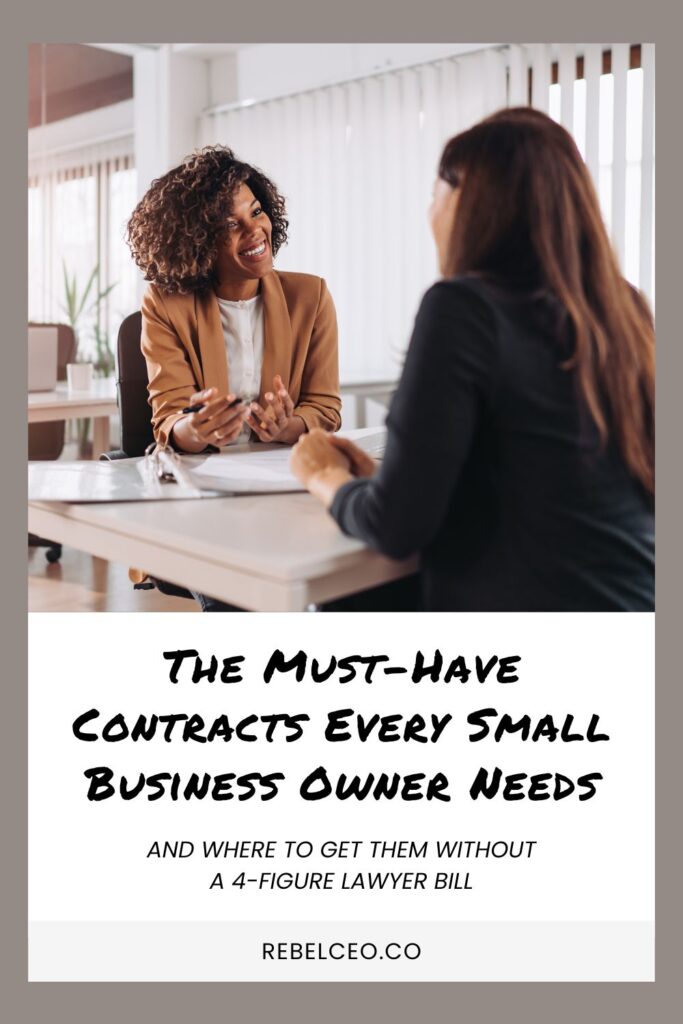 Image: Must have contracts for small business